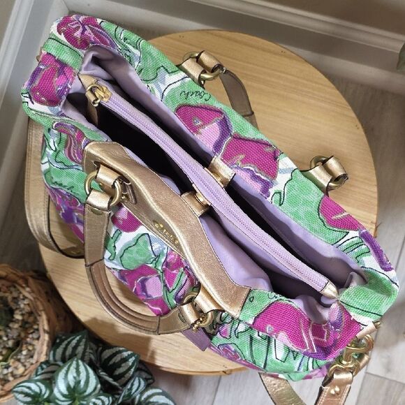 Coach RARE Ashley Floral Carryall Tote and Wallet - Picture 9 of 13